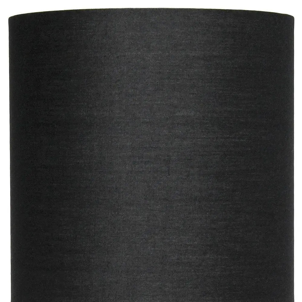 21" Gold Metal Table Lamp With Black Drum Shade HomeRoots