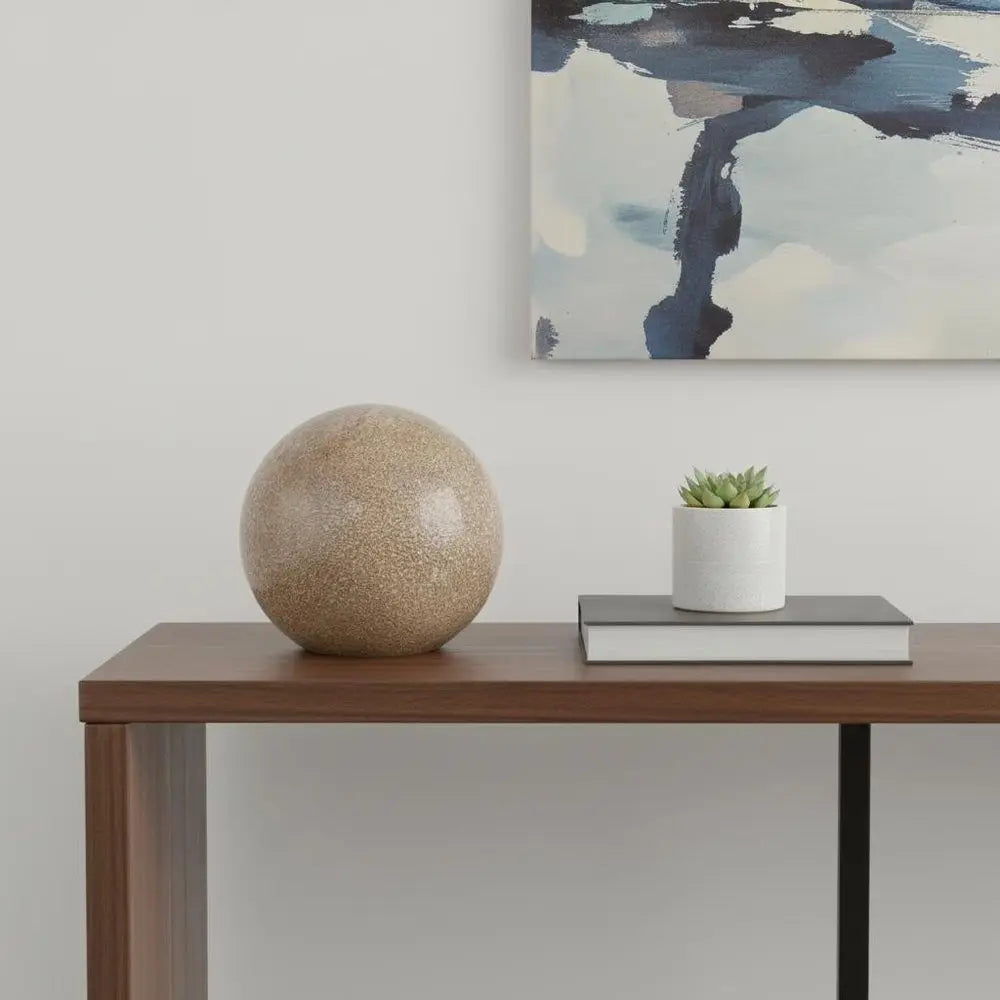 8" Champagne Globe Table Lamp HomeRoots