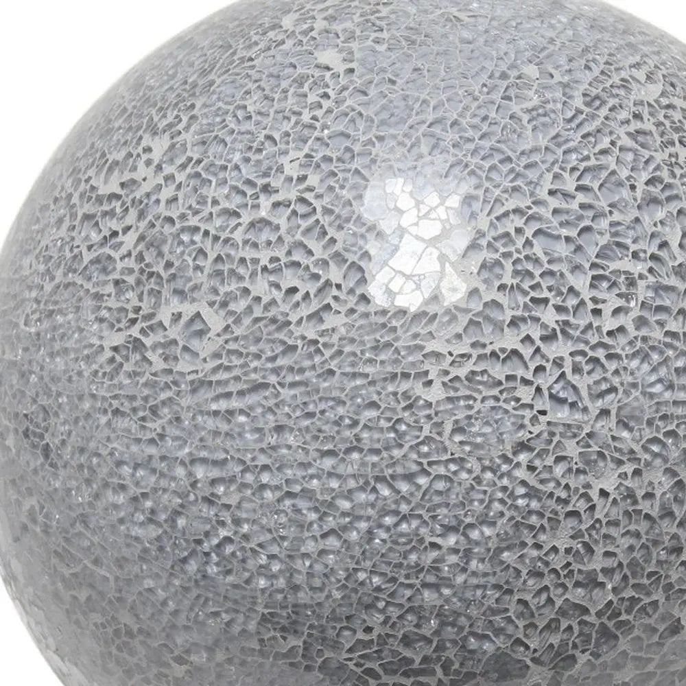 8" Gray Globe Table Lamp HomeRoots