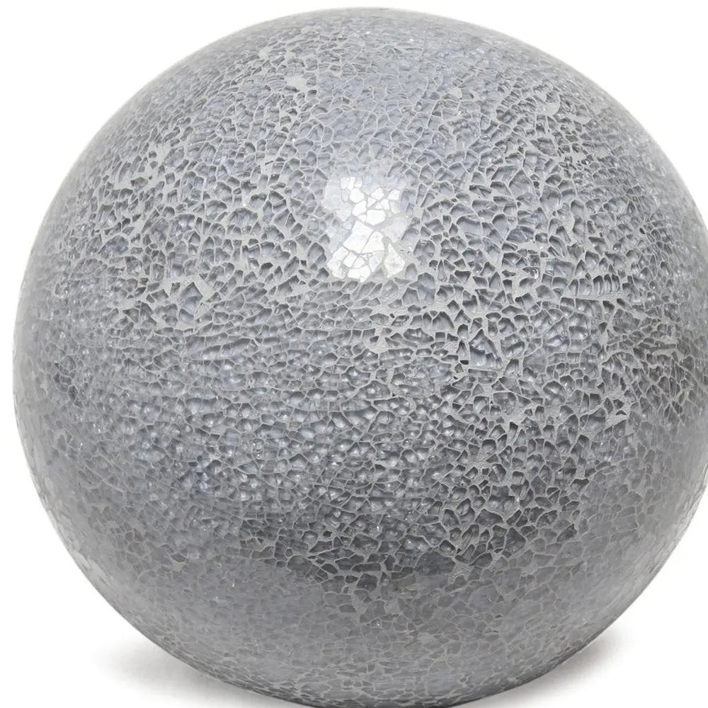 8" Gray Globe Table Lamp HomeRoots