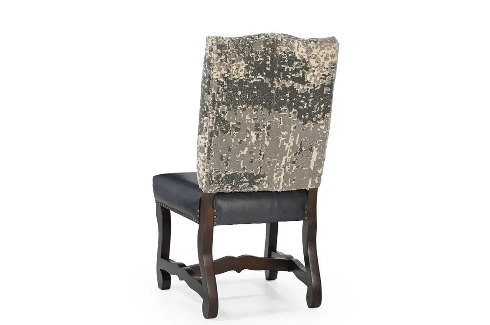 Five Piece Brown Round Solid Wood Dining Set with Four Chairs