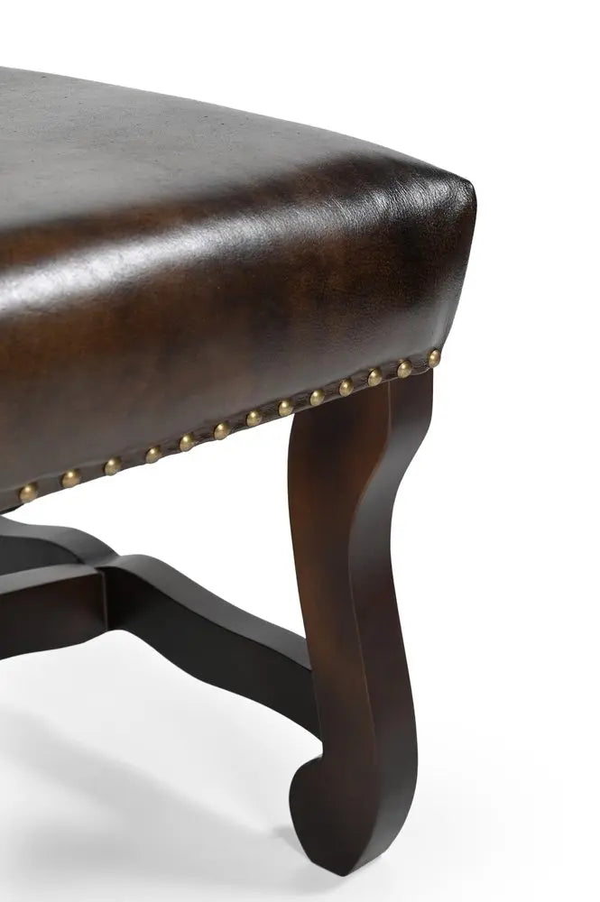 Five Piece Brown Round Solid Wood Dining Set with Four Chairs