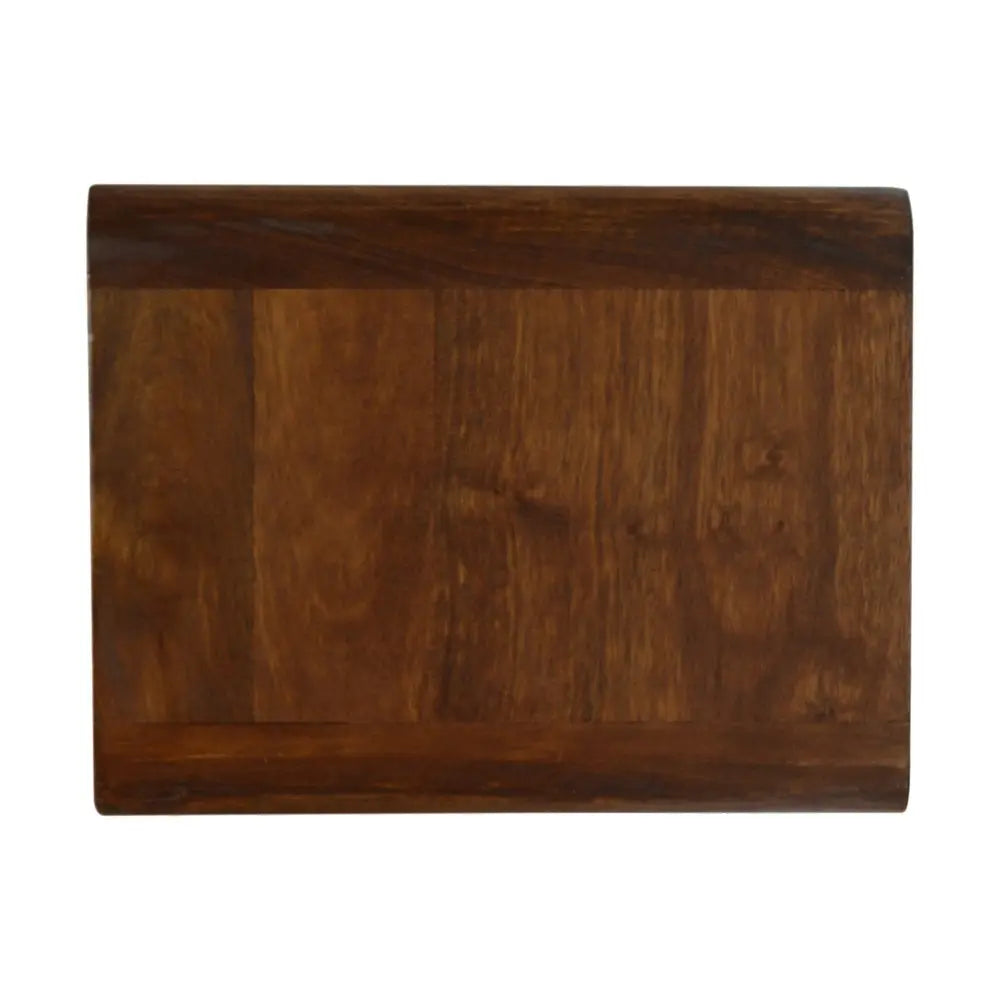 18" Brown Solid Wood Floating Nightstand HomeRoots