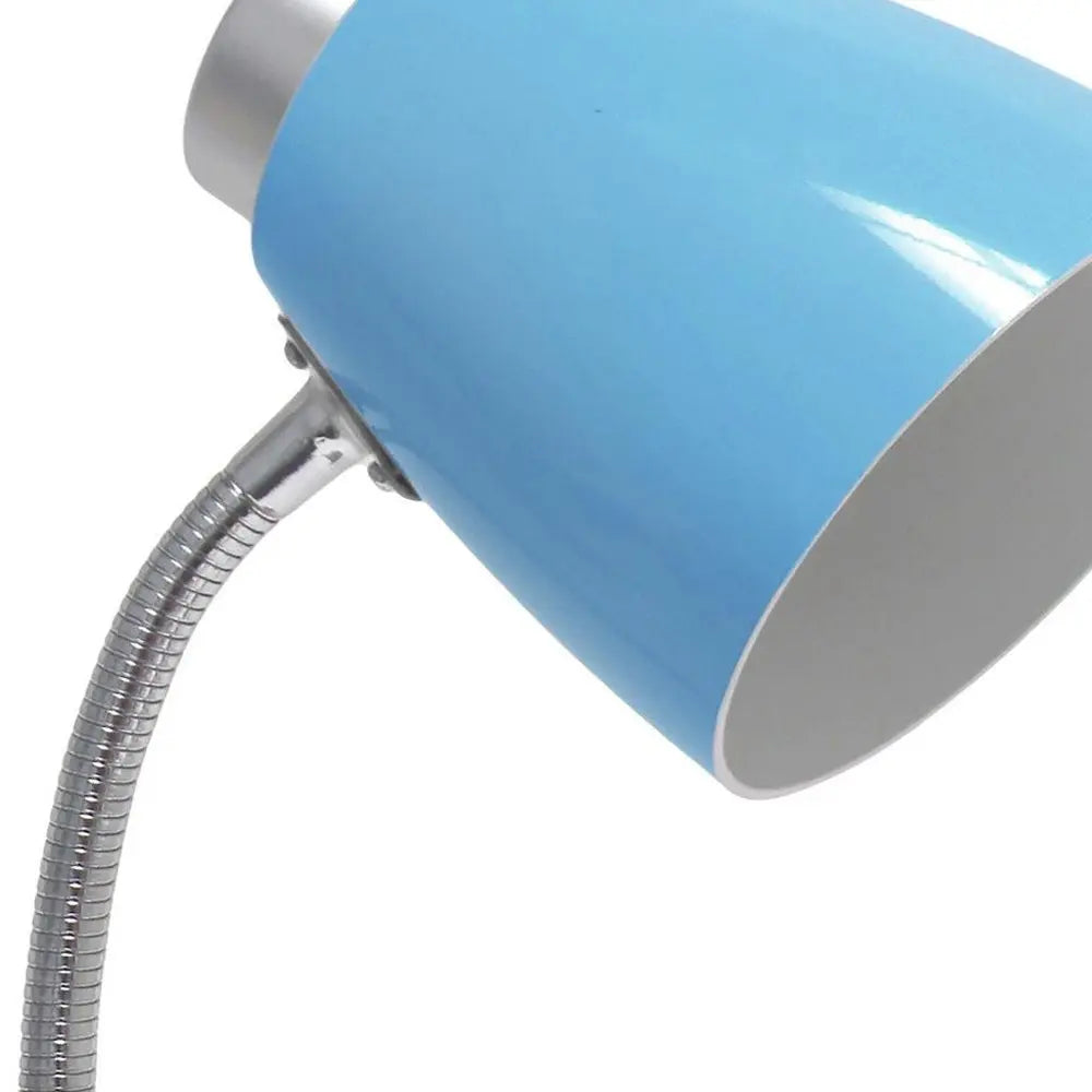 19" Blue Swing Arm Table Lamp HomeRoots