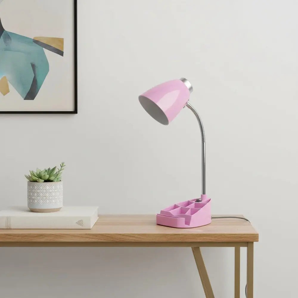 19" Pink Swing Arm Table Lamp HomeRoots