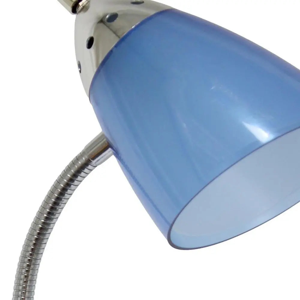 20" Blue Table Lamp With Cone Shade HomeRoots