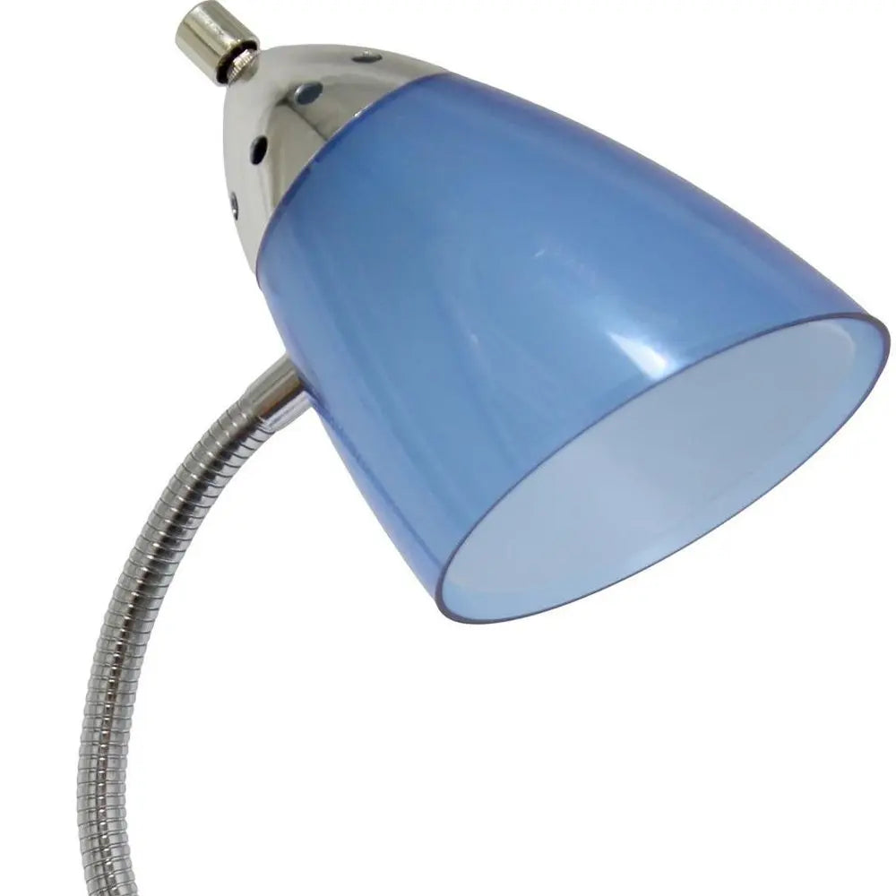 20" Blue Table Lamp With Cone Shade HomeRoots