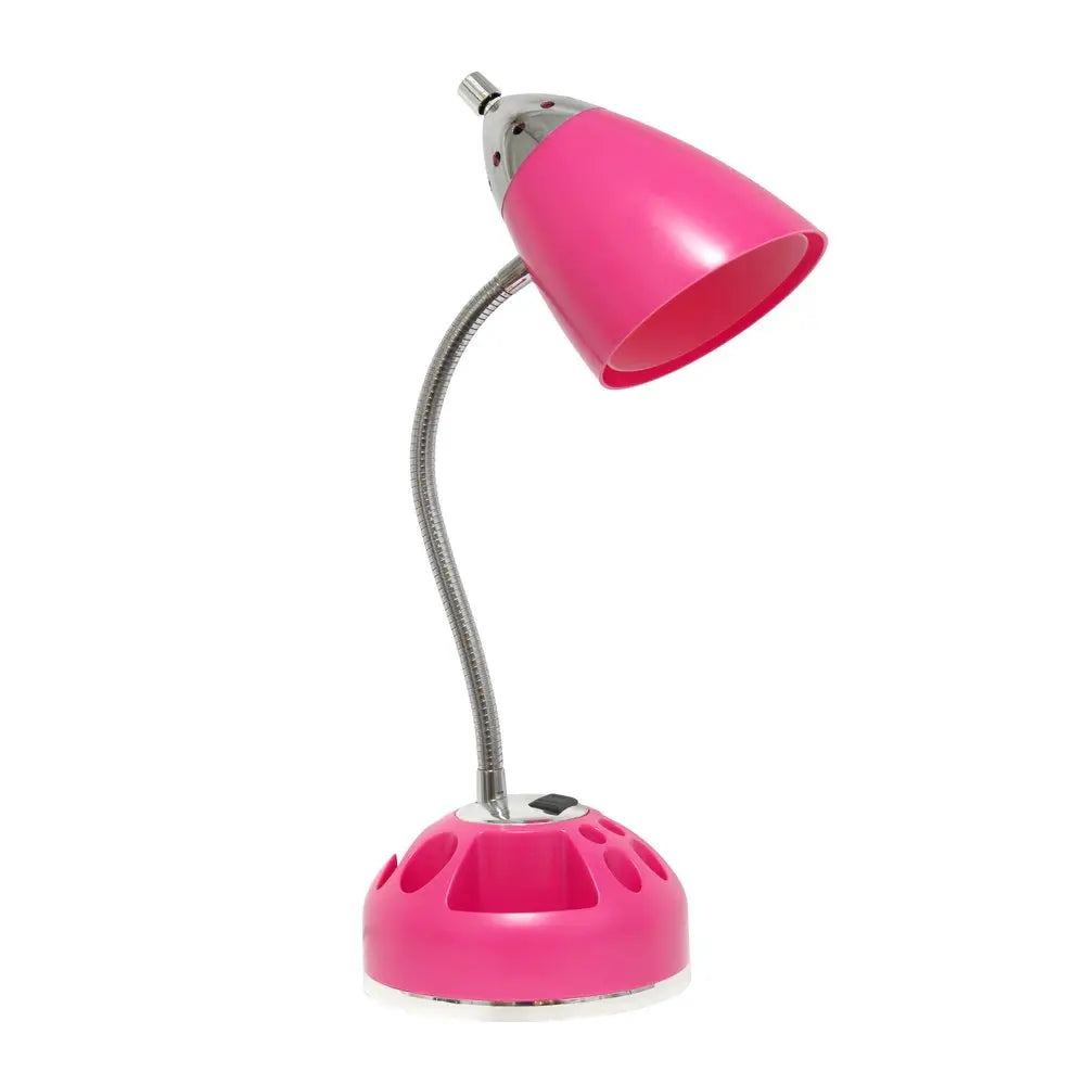 20" Pink Table Lamp With Cone Shade HomeRoots