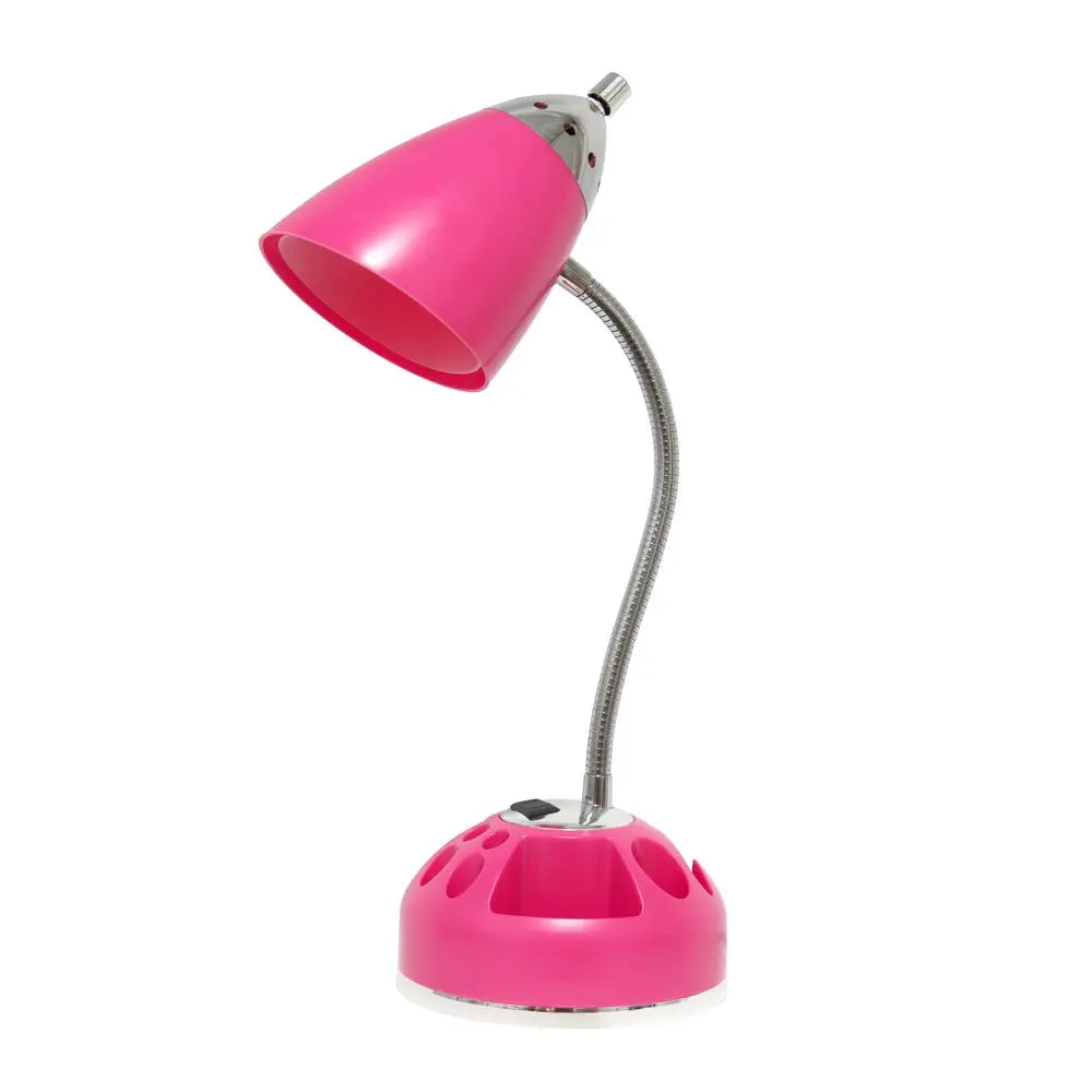 20" Pink Table Lamp With Cone Shade HomeRoots