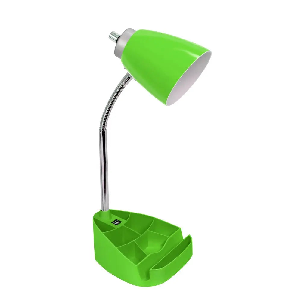 19" Green USB Table Lamp HomeRoots