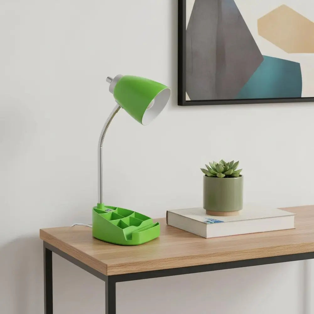 19" Green USB Table Lamp HomeRoots