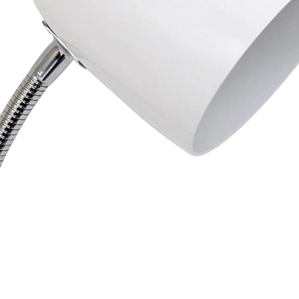 19" White USB Table Lamp HomeRoots