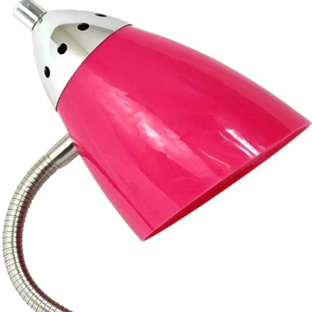 18" Pink Swing Arm Table Lamp HomeRoots