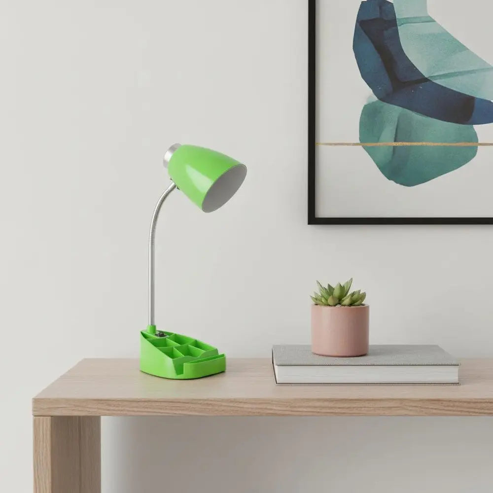 19" Green Swing Arm Table Lamp HomeRoots