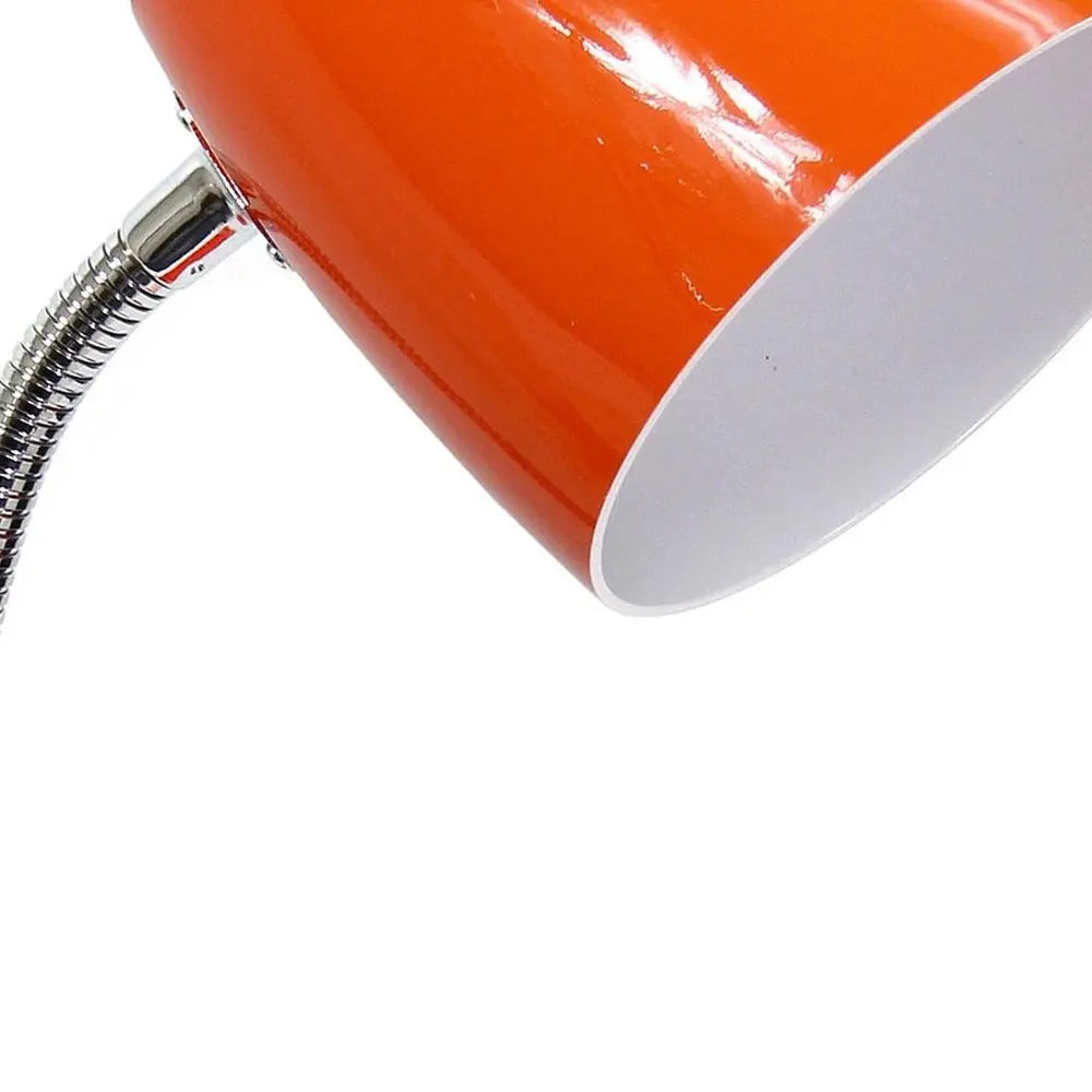 19" Orange Swing Arm Table Lamp HomeRoots