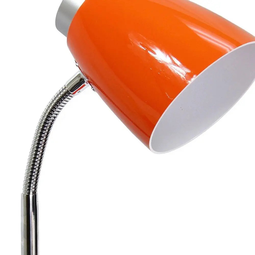 19" Orange Swing Arm Table Lamp HomeRoots