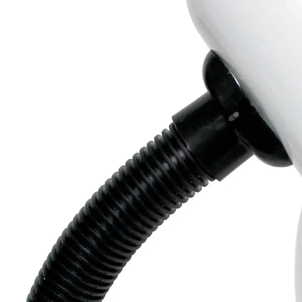 14" White Metal Swing Arm Table Lamp LED HomeRoots