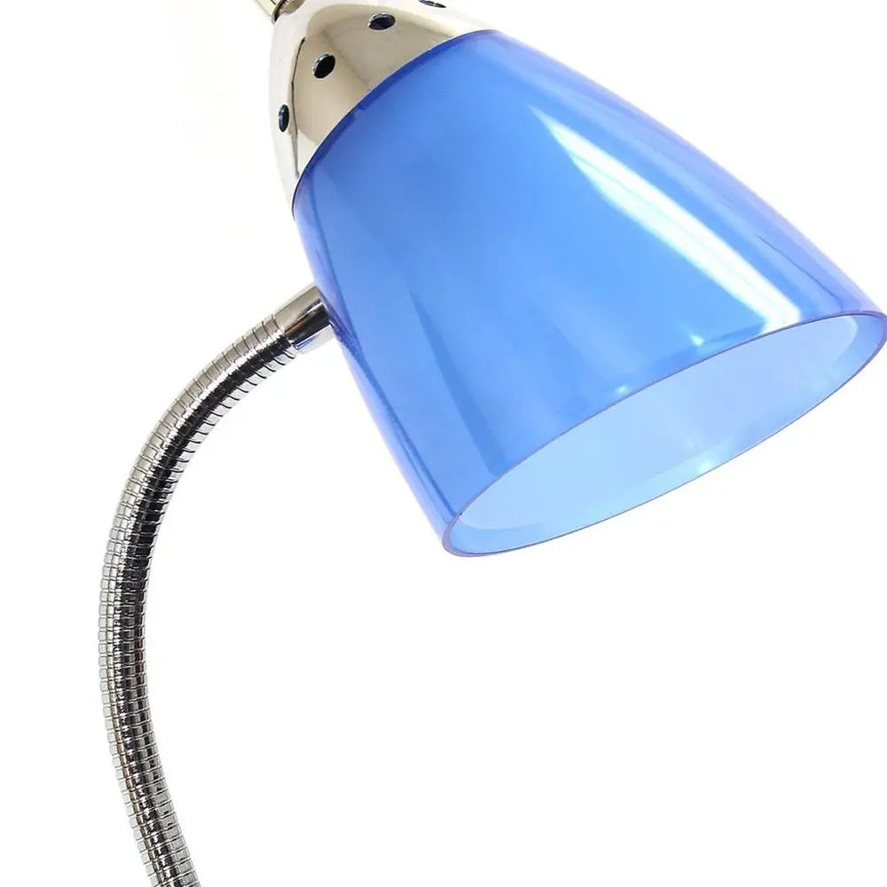 20" Blue Swing Arm Table Lamp HomeRoots