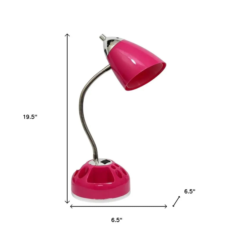 20" Pink Swing Arm Table Lamp HomeRoots