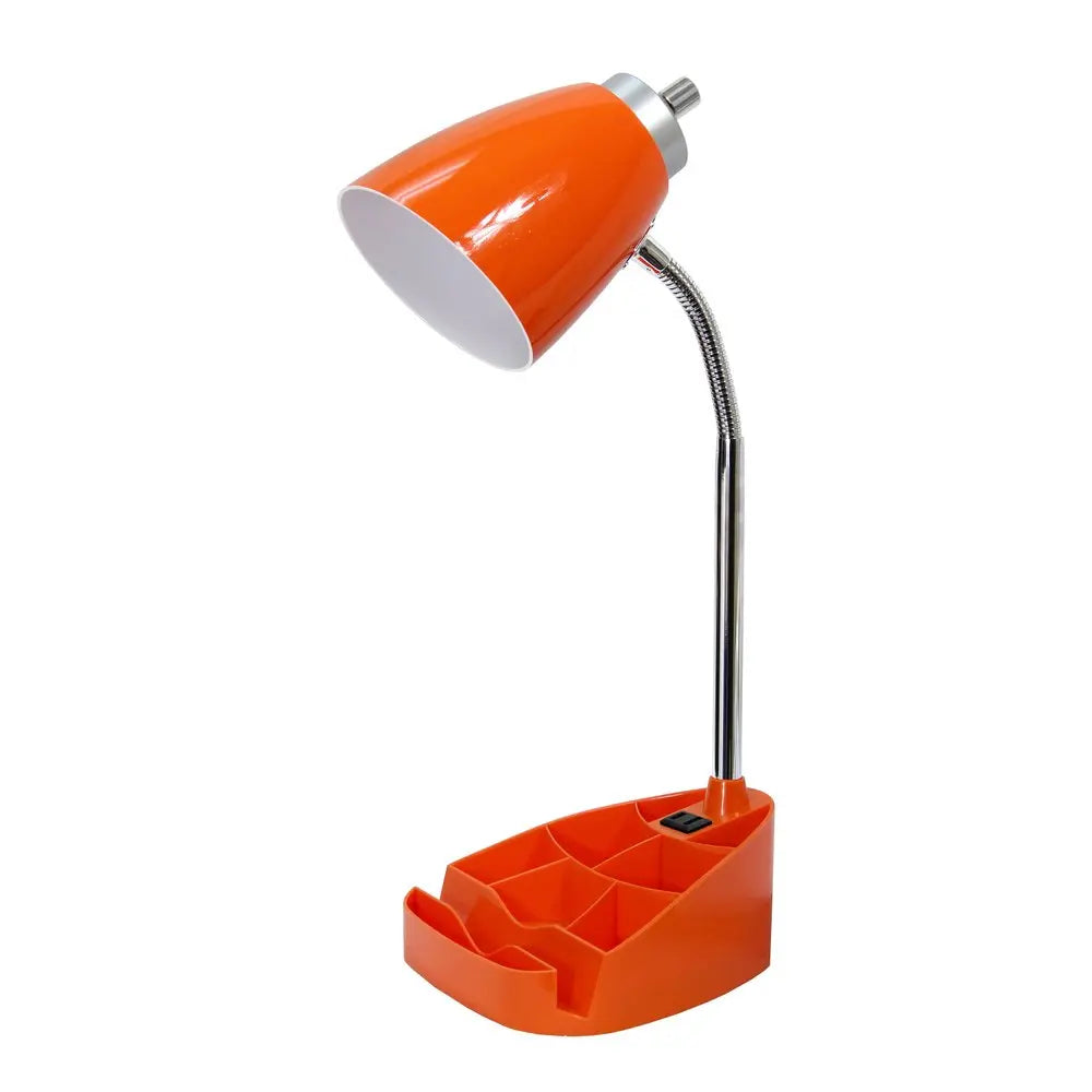 19" Orange Swing Arm Table Lamp HomeRoots