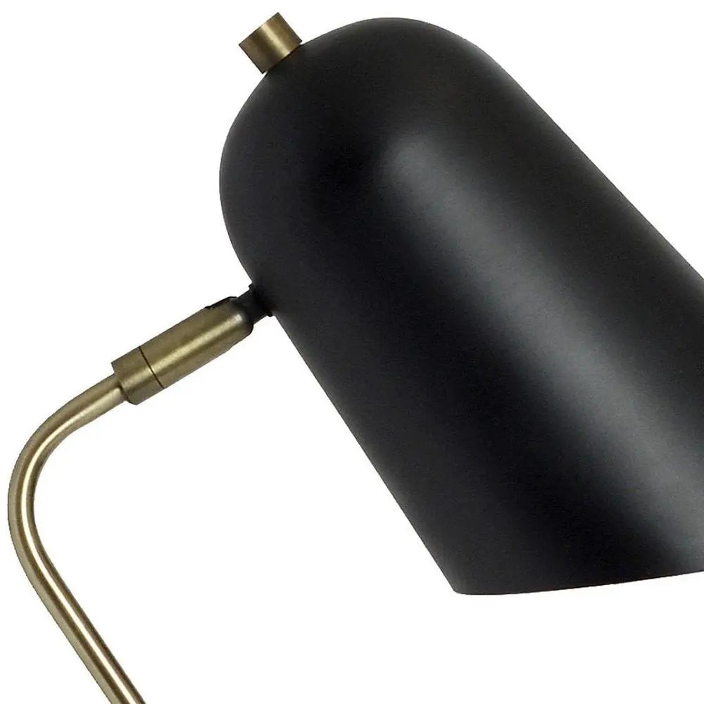 24" Antiqued Brass Metal Table Lamp HomeRoots