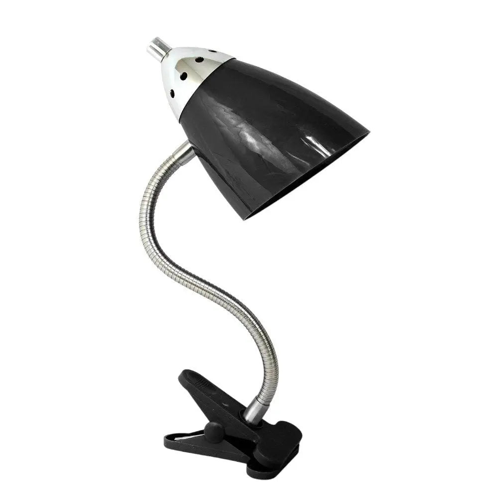 18" Black Swing Arm Table Lamp HomeRoots