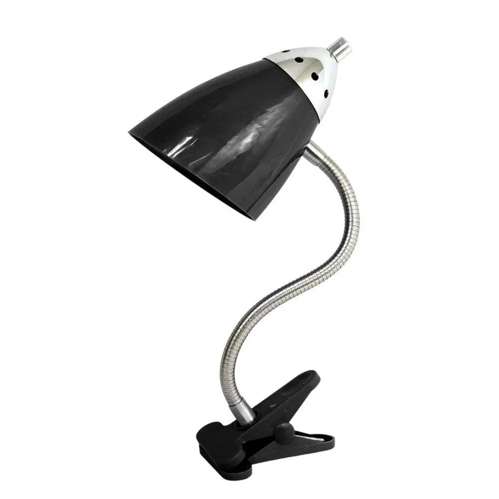 18" Black Swing Arm Table Lamp LED HomeRoots