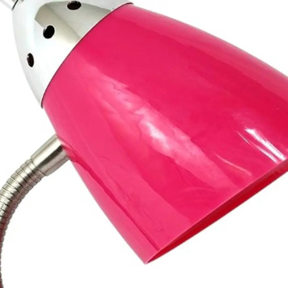 18" Pink Swing Arm Table Lamp HomeRoots