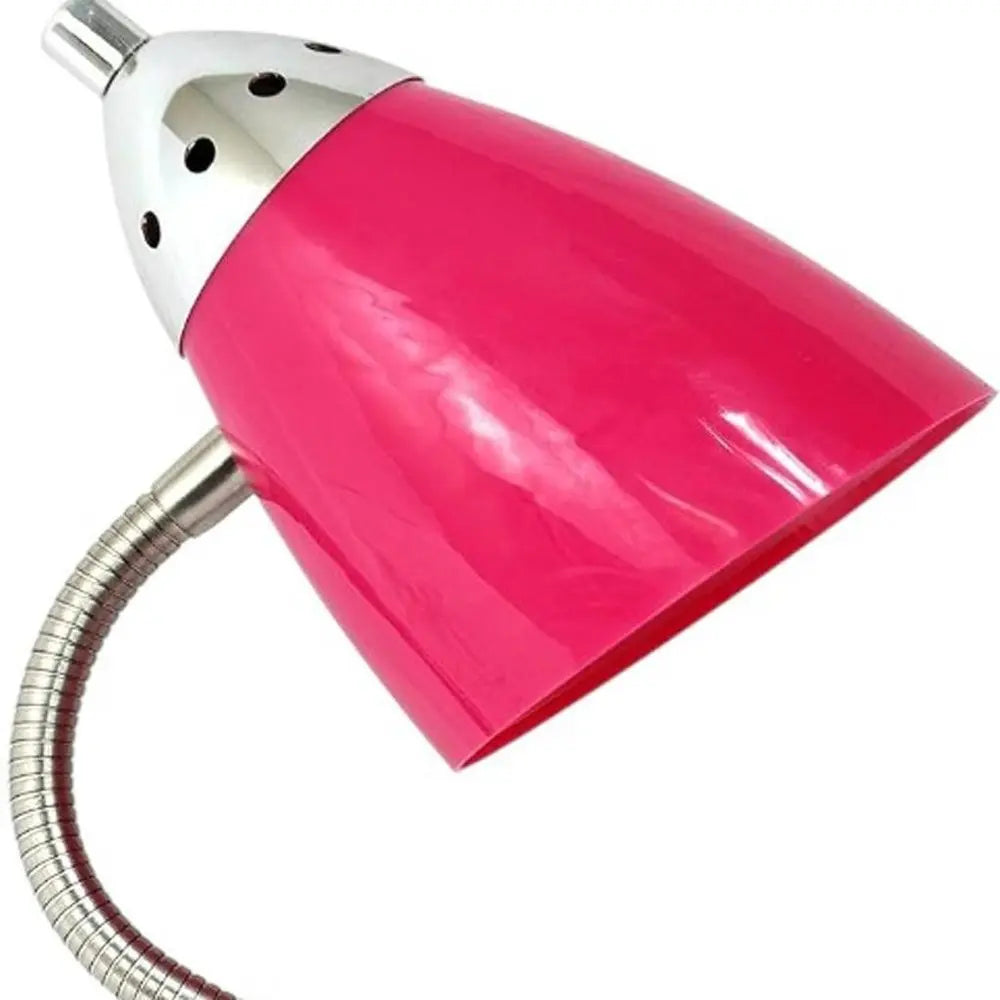 18" Pink Swing Arm Table Lamp LED HomeRoots