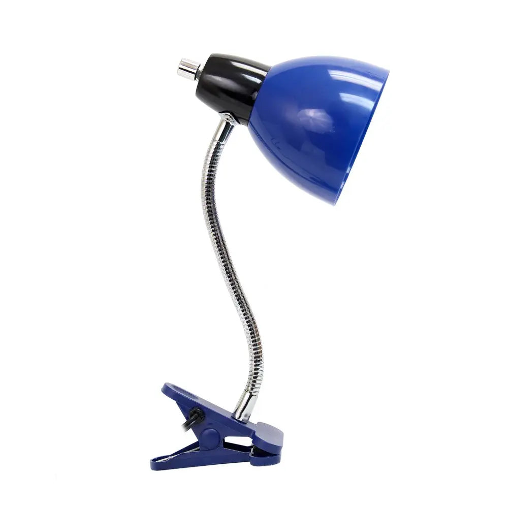 15" Blue Swing Arm Table Lamp LED HomeRoots