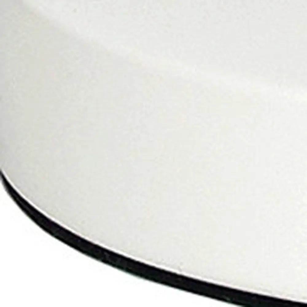 19" White Metal Lantern Table Lamp LED With Clear Cylinder Shade HomeRoots