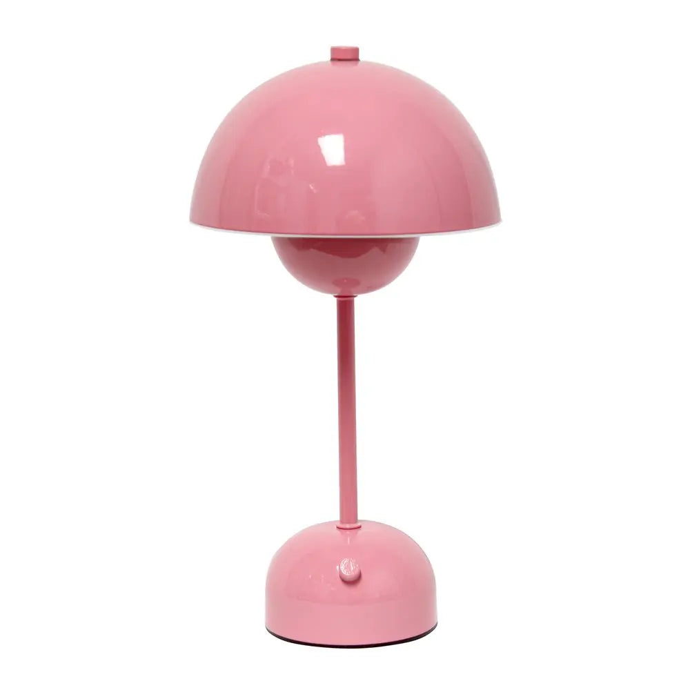 12" Light Pink Metal Table Lamp HomeRoots