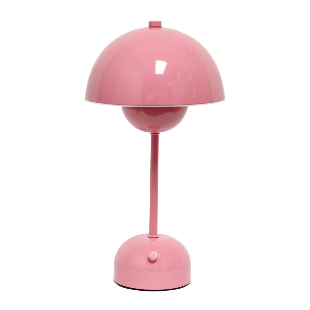 12" Light Pink Metal Table Lamp HomeRoots