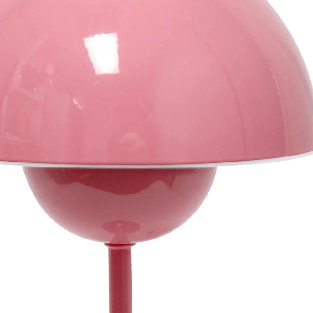 12" Light Pink Metal Table Lamp HomeRoots