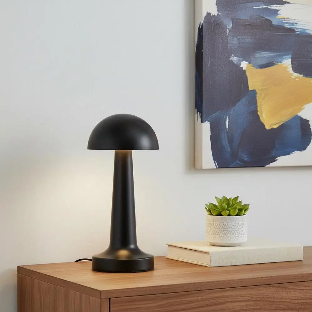 9" Black Metal Lighthouse Table Lamp HomeRoots