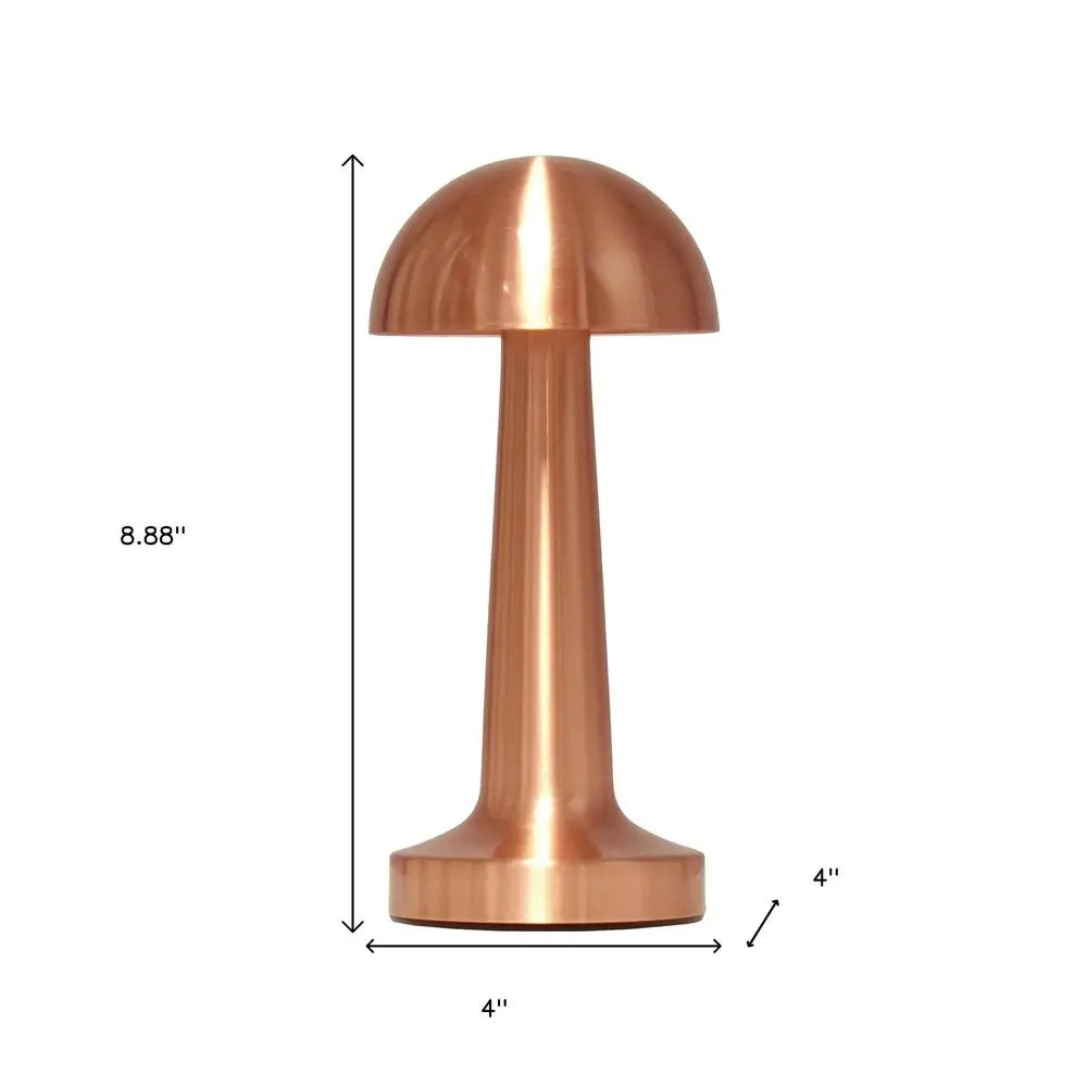 9" Copper Metal Lighthouse Table Lamp HomeRoots
