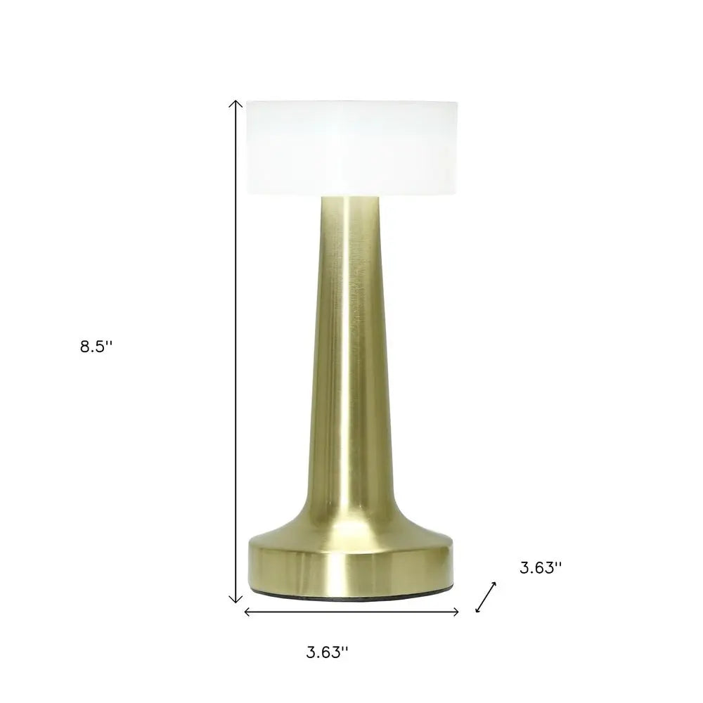 9" Gold Metal Lighthouse Table Lamp HomeRoots