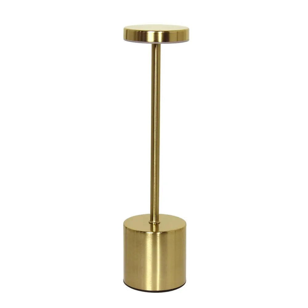 13" Gold Metal Table Lamp HomeRoots