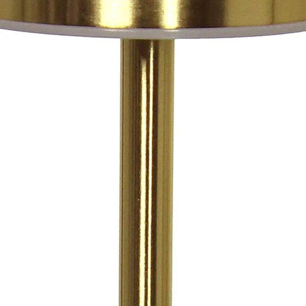 13" Gold Metal Table Lamp HomeRoots