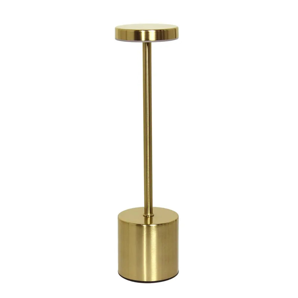 13" Gold Metal Table Lamp HomeRoots