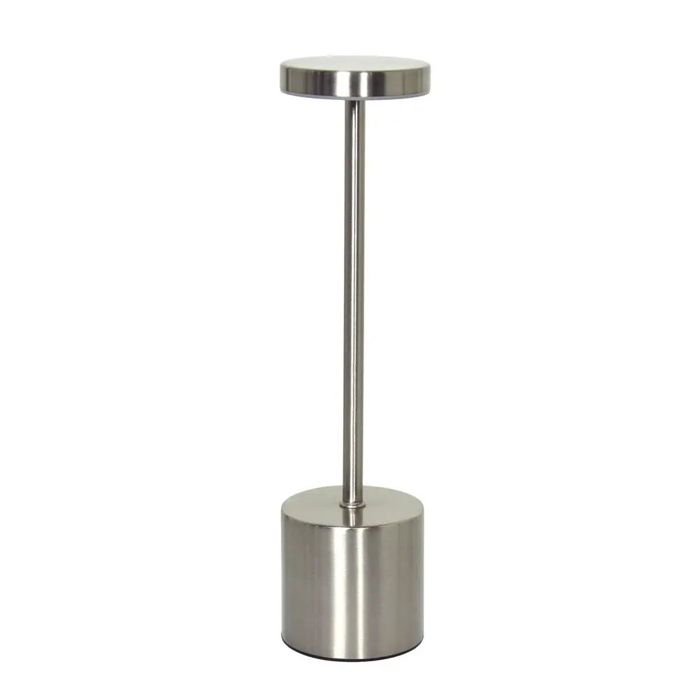 13" Silver Metal Table Lamp HomeRoots