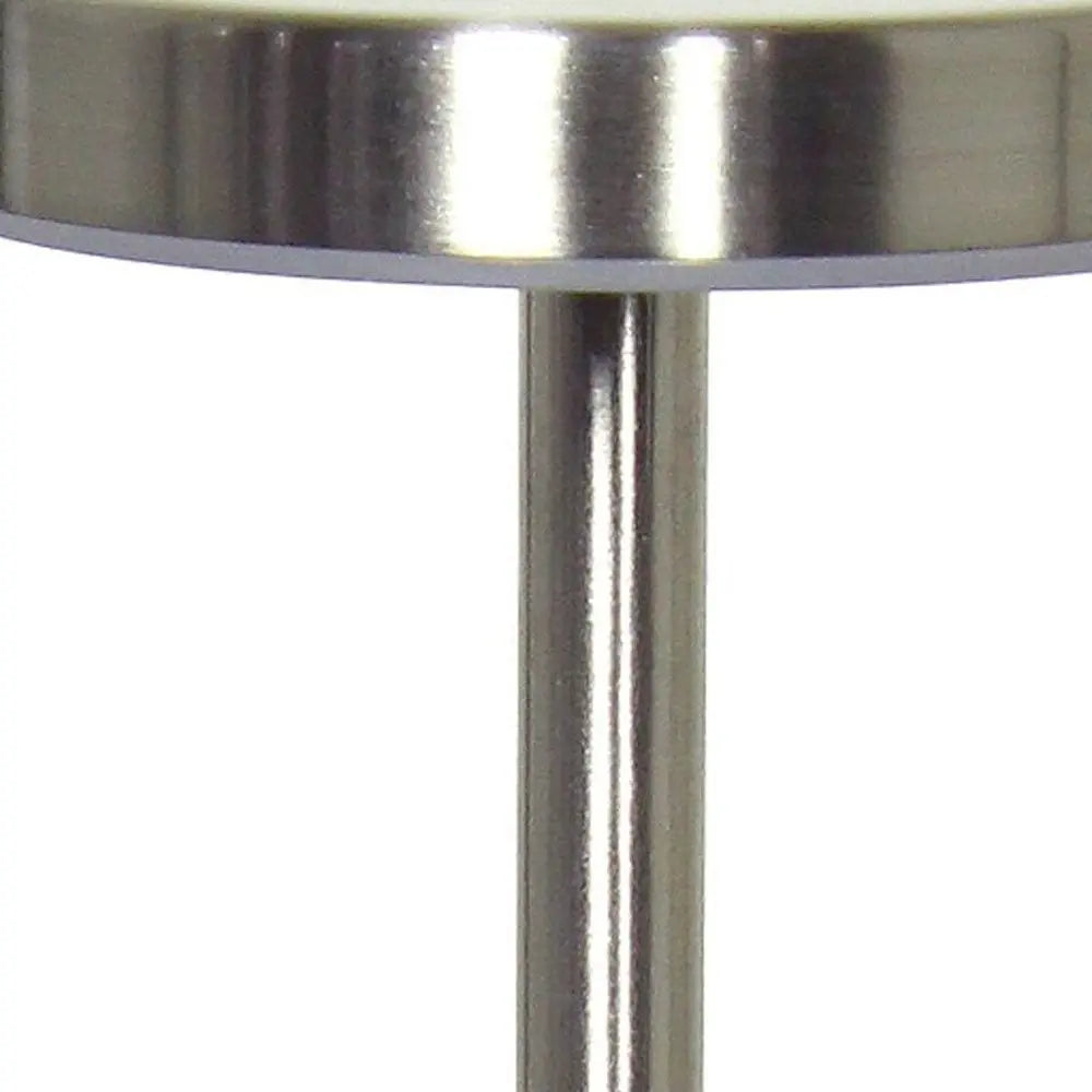 13" Silver Metal Table Lamp HomeRoots