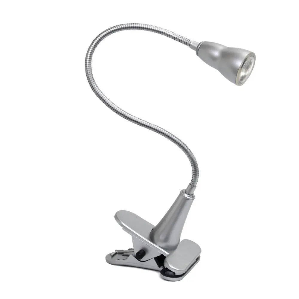 23" Silver Swing Arm Table Lamp HomeRoots