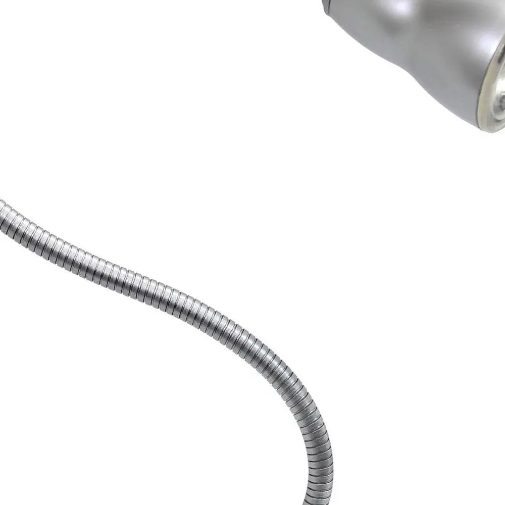 23" Silver Swing Arm Table Lamp HomeRoots