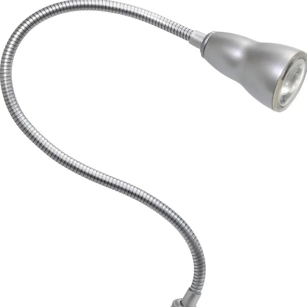 23" Silver Swing Arm Table Lamp HomeRoots