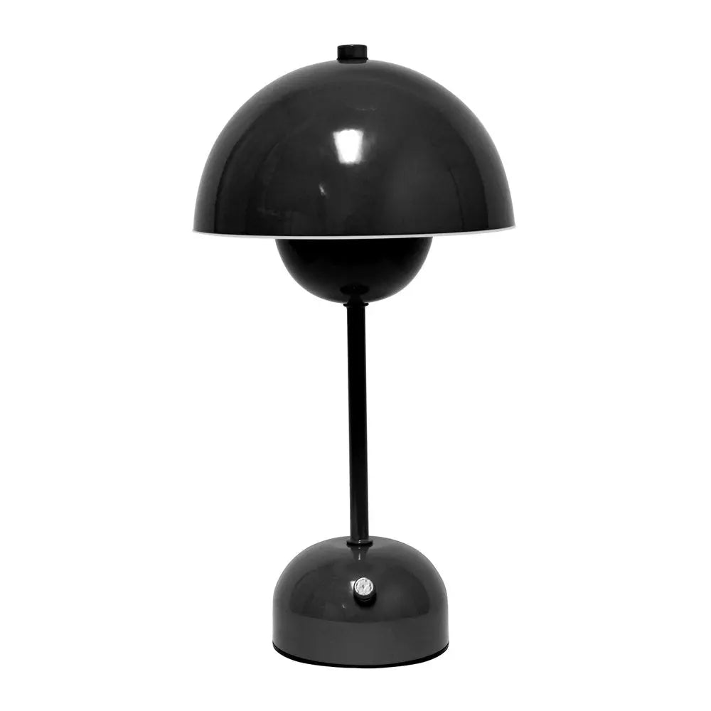 12" Black Metal Table Lamp HomeRoots
