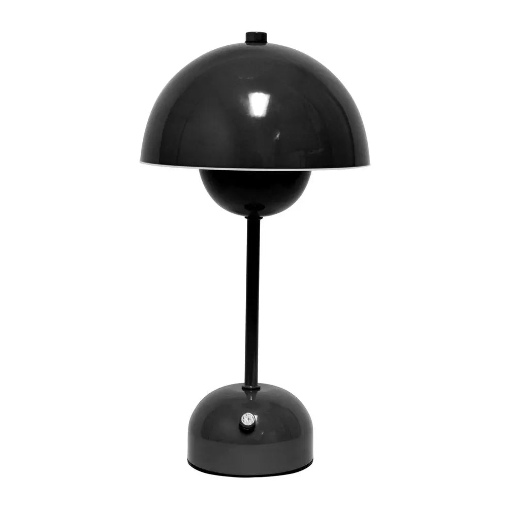 12" Black Metal Table Lamp HomeRoots