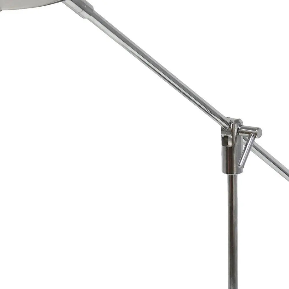 21" Silver Metal Table Lamp HomeRoots