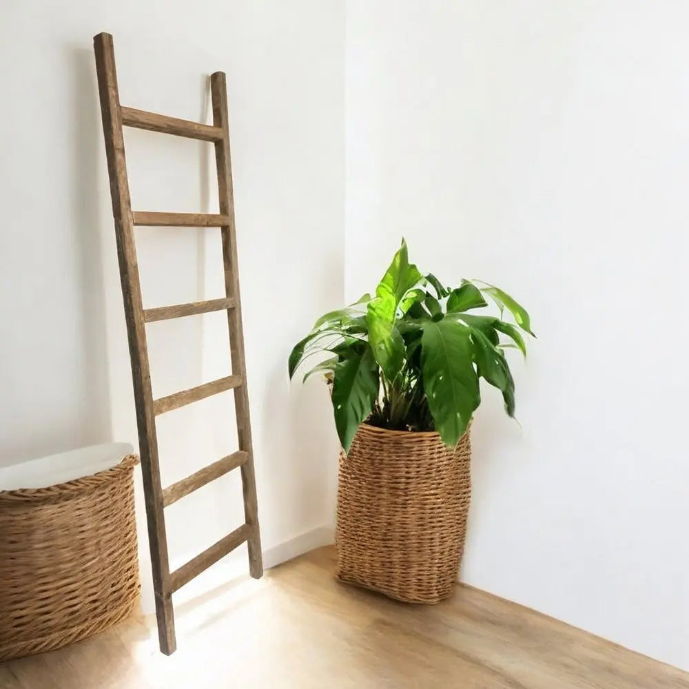 65" X 17" Gray Wood Hanging Dimensional Sculpture - NOBLE HOME INTERIORS