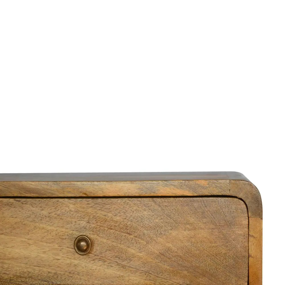 18" Natural Solid Wood One Drawer Floating Nightstand HomeRoots